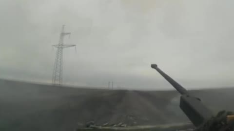 BMP-2 of the Ukrainian 72nd Mechanized Brigade firing