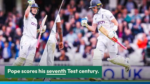 England vs Sri Lanka: Captain Ollie Pope hits timely century to put hosts