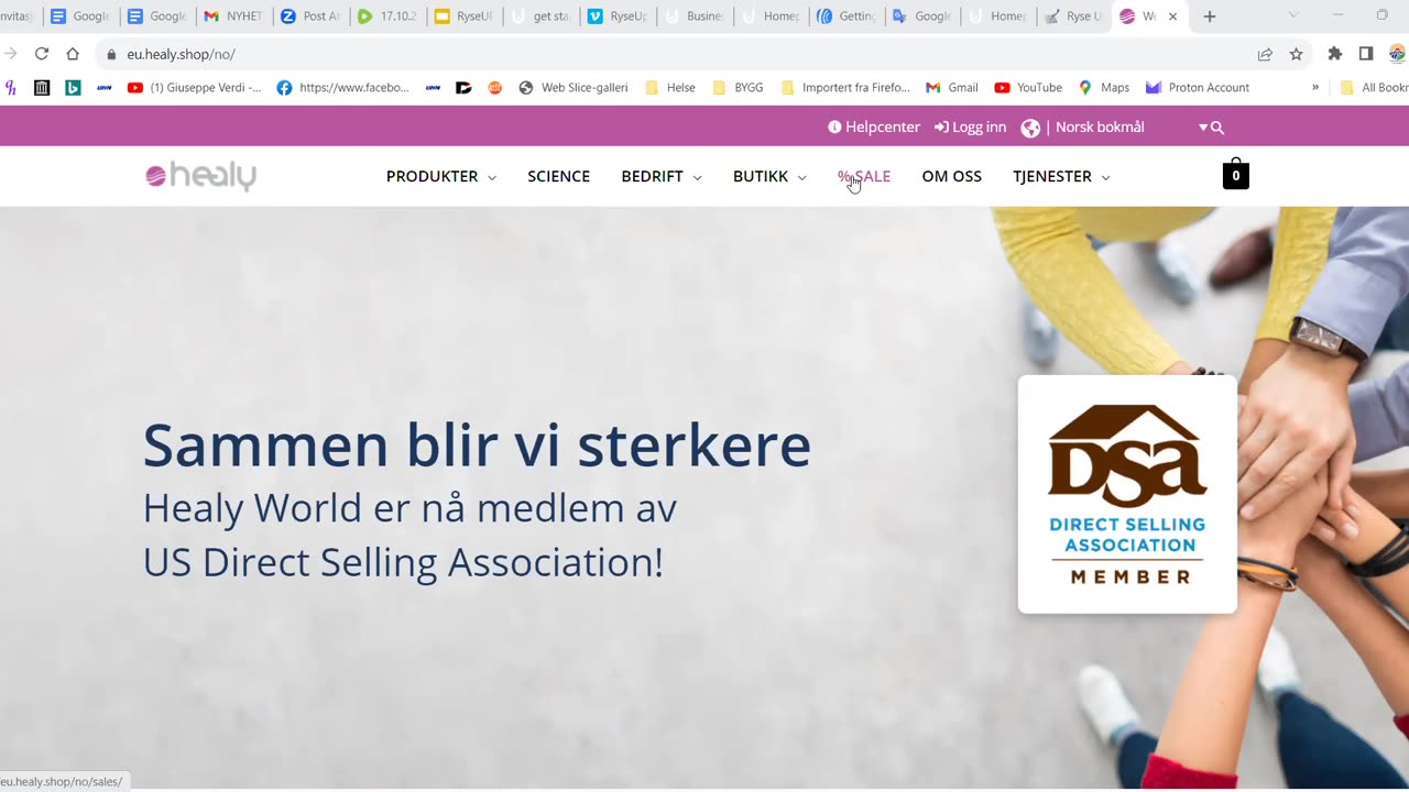 18.10.2023 Om Healyworld, produkter, og promotion i oktober 2023