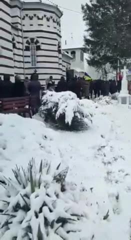 Ukrainian Nationalists and soldiers attacked and sized the Orthodox Church