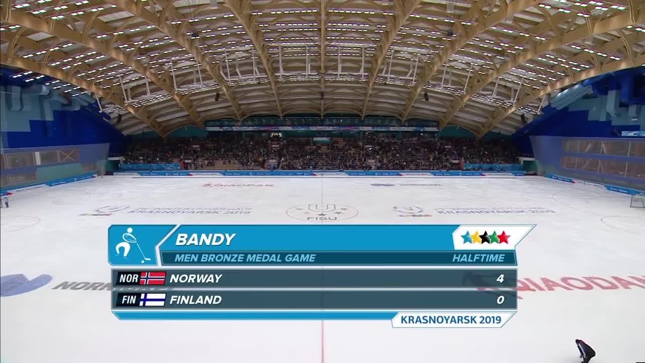 Highlights day 9 Bandy Men Bronze Game NOR vs FIN | Winter Universiade 2019