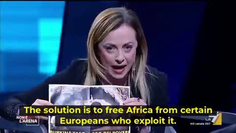 Giorgia meloni French colonial Africa