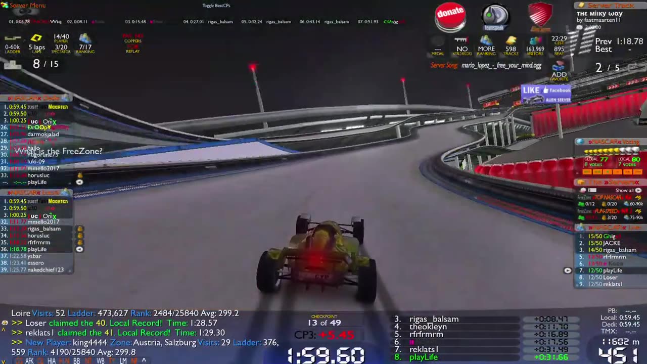 TrackMania Nations Forever Me vs South African team mate part 1