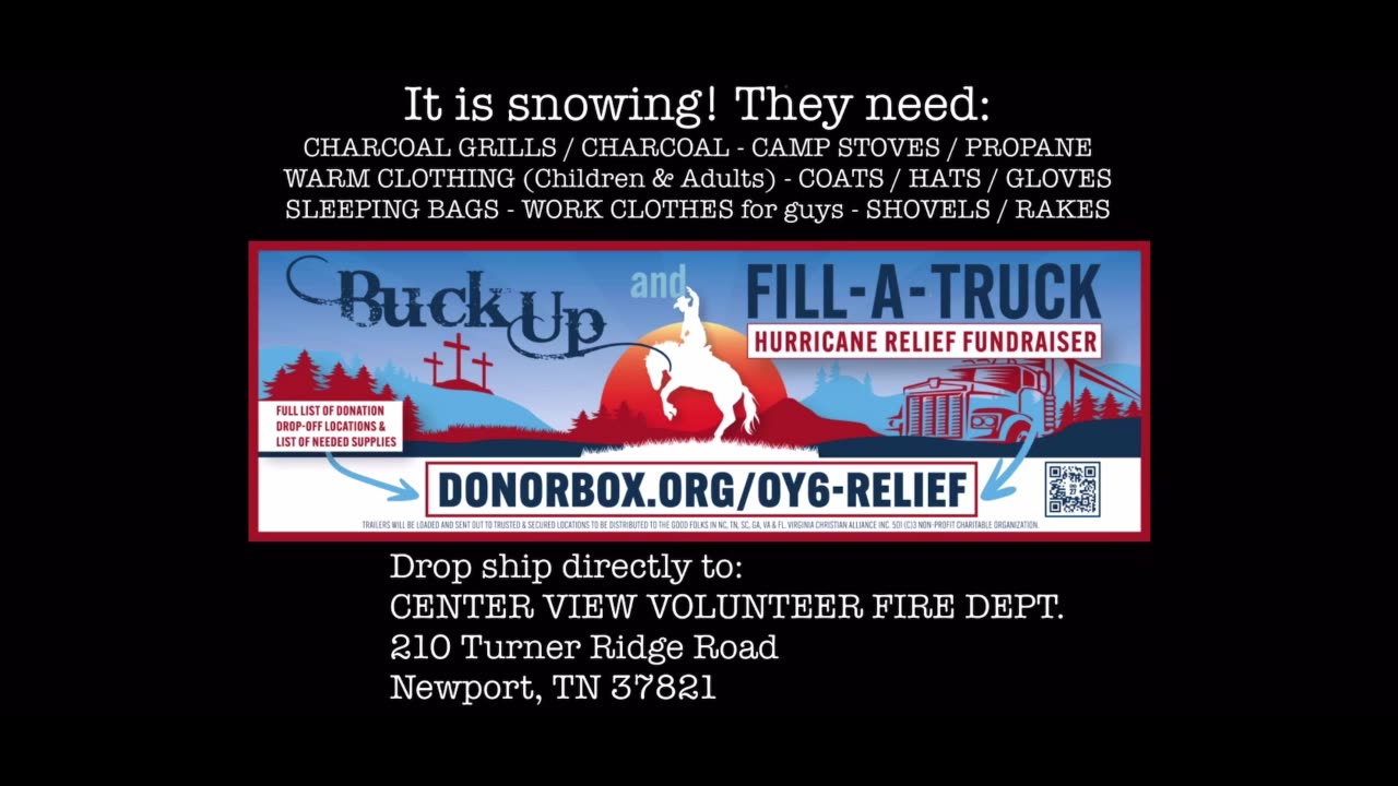 Urgent Need - It is snowing on hurricane victims