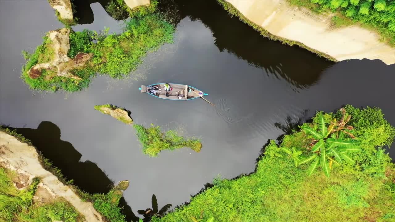 Amazing nature accompanied by quiet piano music