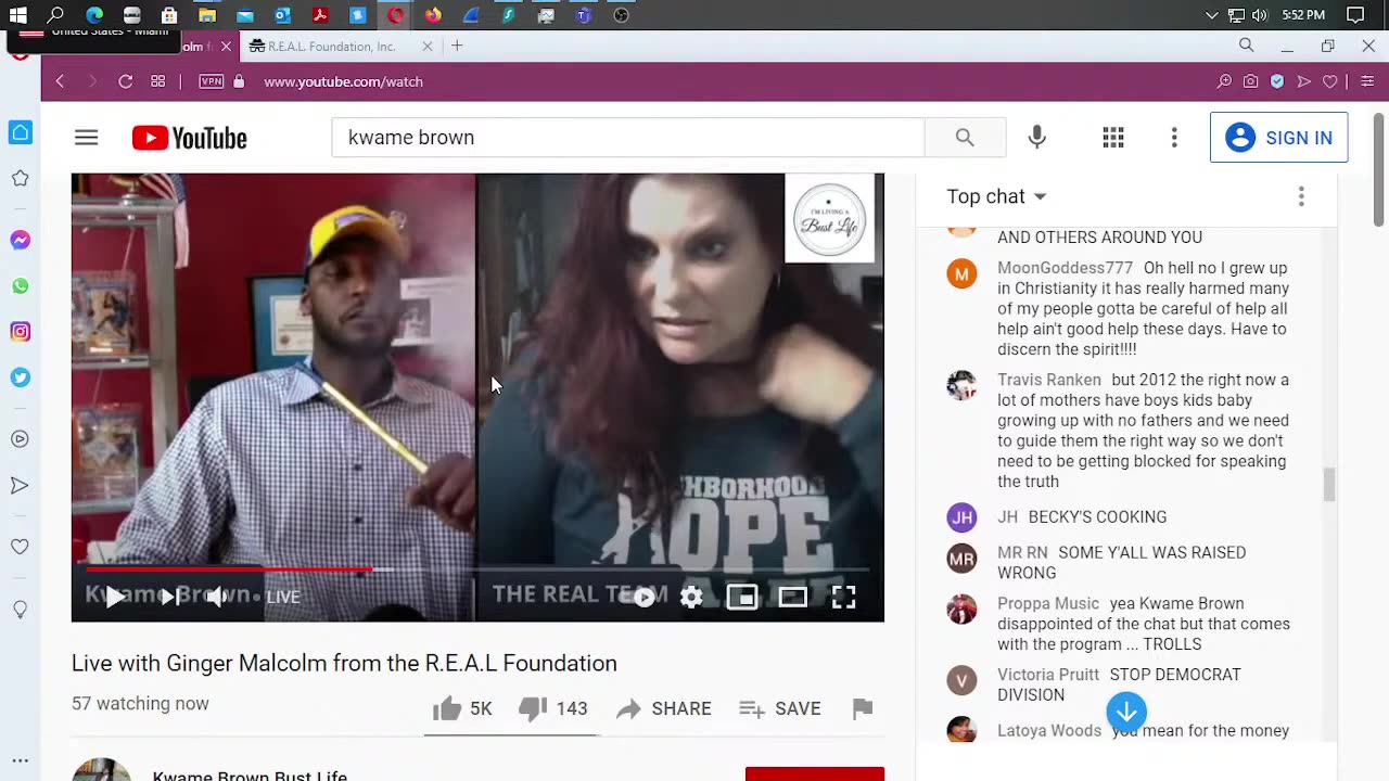 #BlackRumble Kwame Brown Hugging Up to White Women --SMGDH