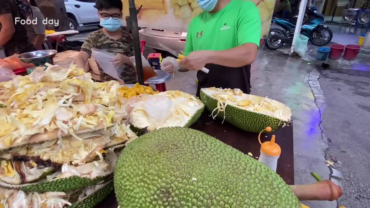 Fresh Jackfruit (tropical fruit) | Malaysia Street Food