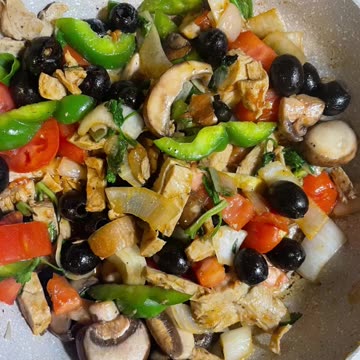 Fettucine Pasta with Tofurky Chick’n in Vegan Bolognese Sauce