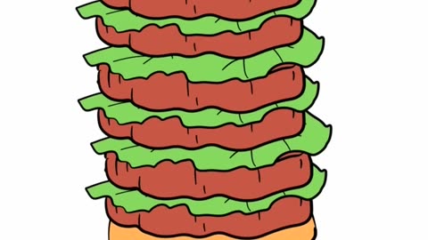 Let's Eat - Ep 04 - Hamburger #shorts #animation
