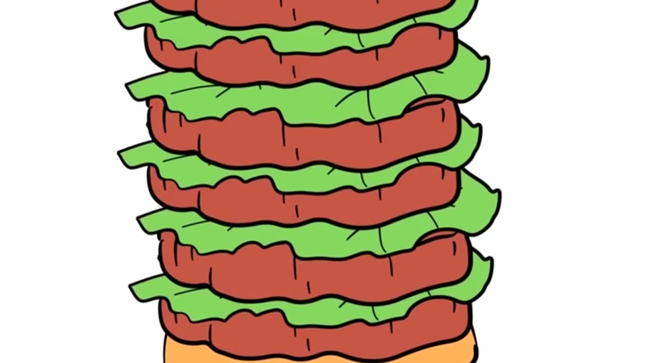 Let's Eat - Ep 04 - Hamburger #shorts #animation