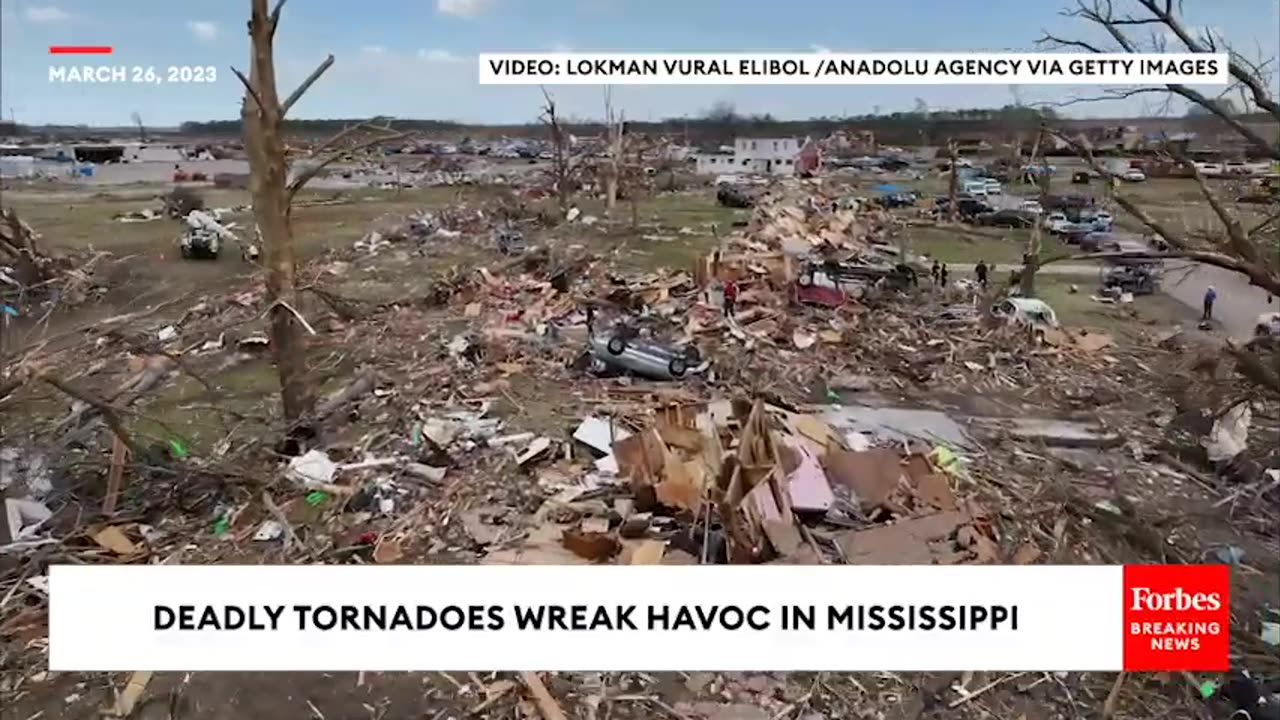 Shocking Footage- Deadly Tornadoes Wreak Horrible Devastation In Mississippi