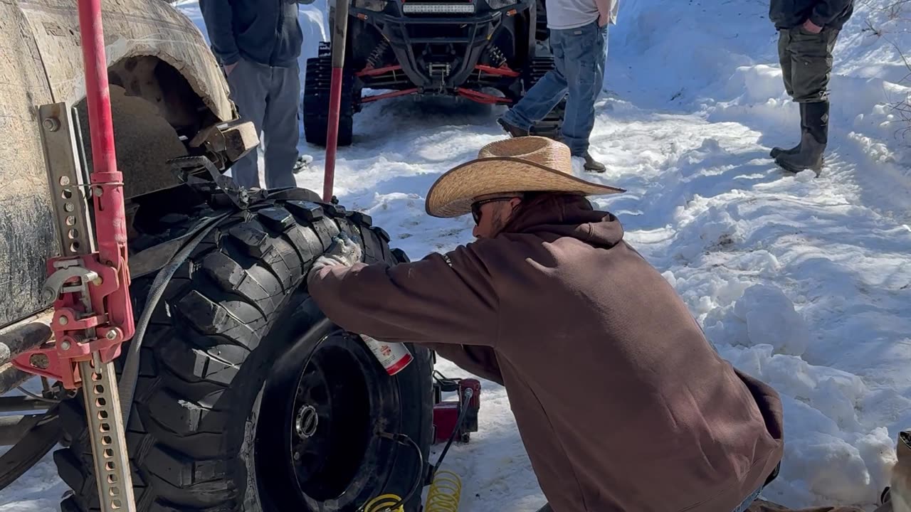 Attempt to Seat Spare Tire End in a Fiery Fail