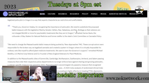 Psychedelic Reporters Ep 87 Nov 14th 2023