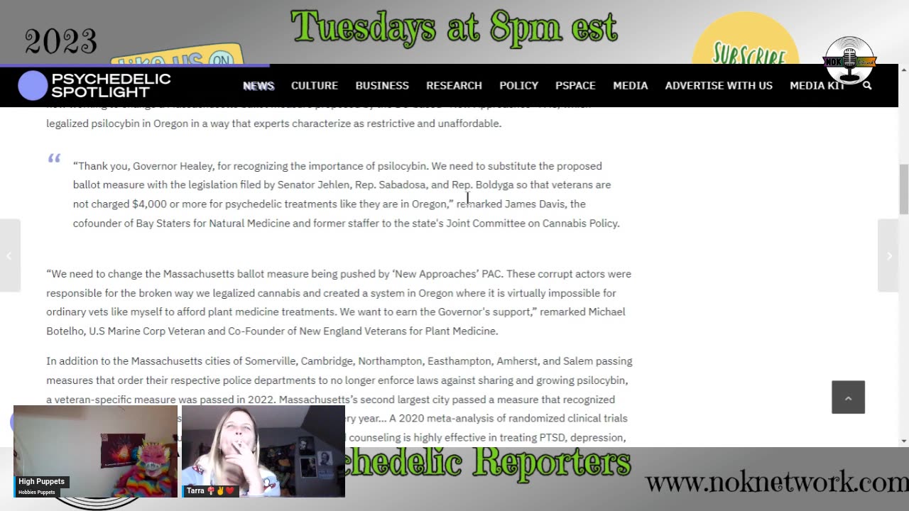 Psychedelic Reporters Ep 87 Nov 14th 2023