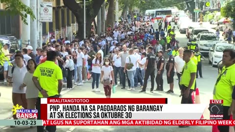 PNP, handa na sa pagdaraos ng barangay at SK elections sa Oktubre 30