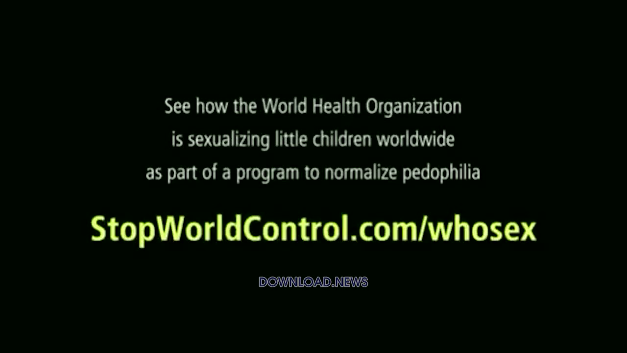 The WHO Is Trying To Sexualize Children To Normalize Pedophelia