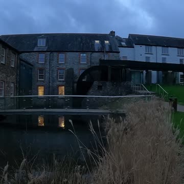 Water mill .Buckfast Abbey. UK. 21st March 2023