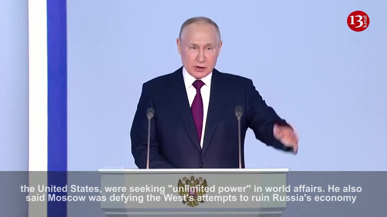 This conflict was started by the Western countries, led by the USA - Putin blamed the West