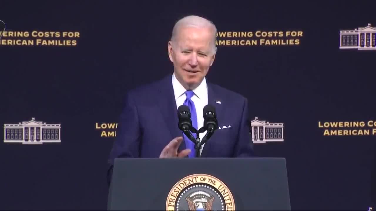 Biden: "And We're Joined Today by Uh Uh Larson and Uh, and Uh. I Know, Ha You're Gonna. No I Got It"