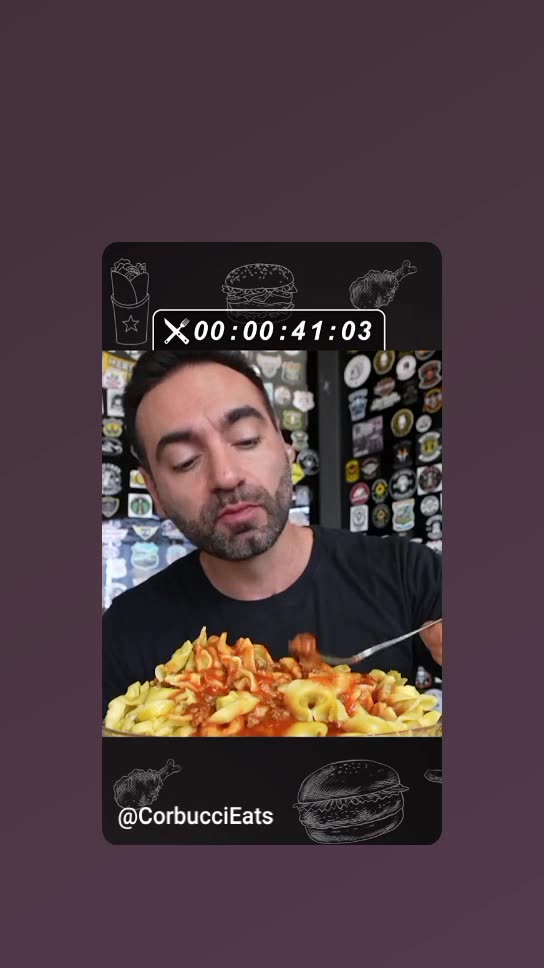 Corbucci eats 6 kilos of capelletti