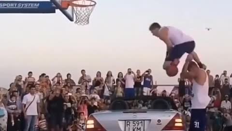 Basketball Trick Shot Goes Wrong