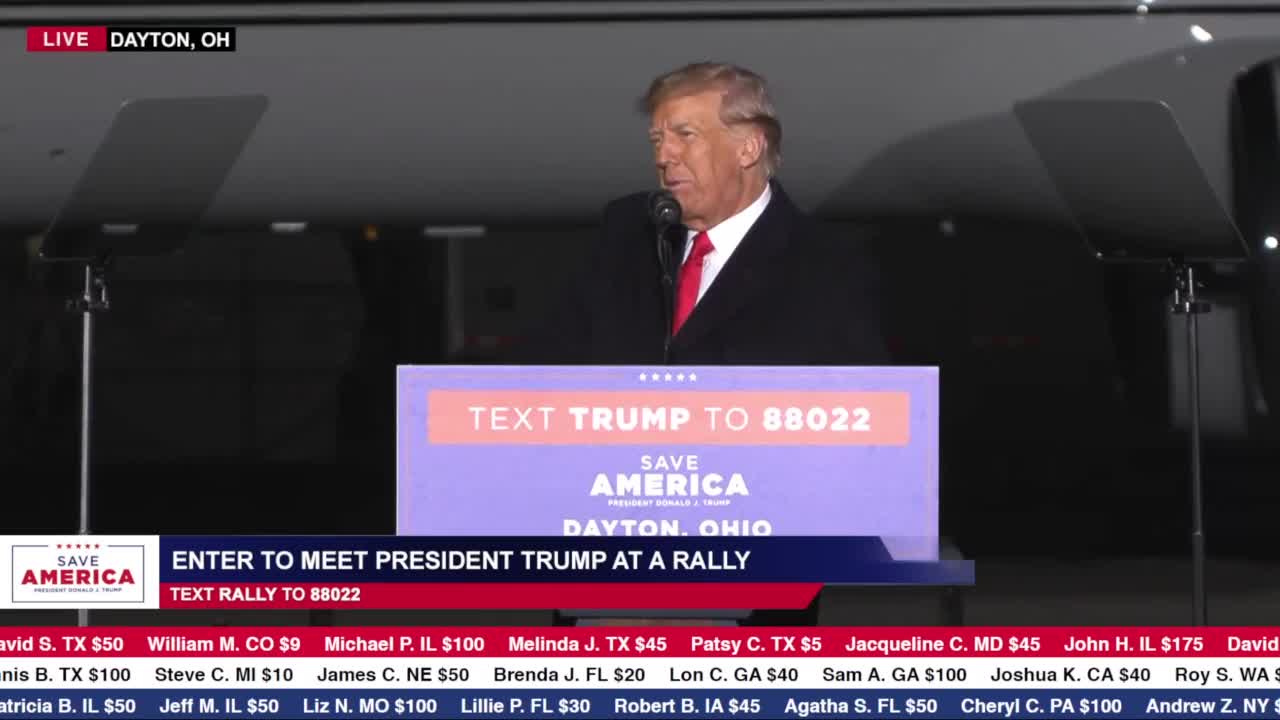 President Donald Trump Rally in Vandalia, Ohio- November 7, 2022