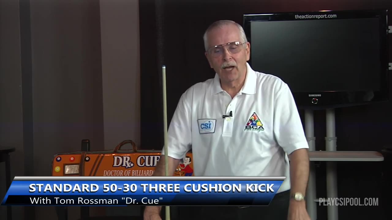 CSI Presents Dr.Cue: Kicking and Banking #7 Standard 50/30 Three Cushion Kick