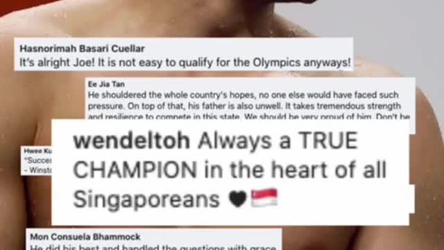 Joseph Schooling after finishing 8th in Tokyo Olympics 100m butterfly heat