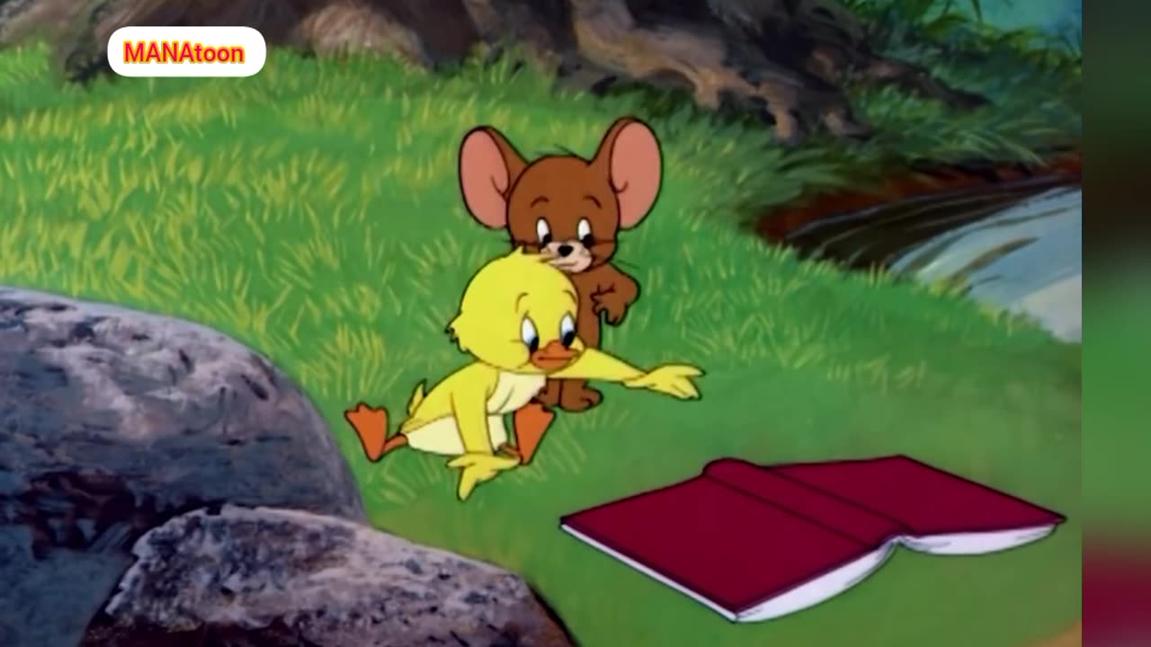 Tom & Jerry kidscaroon duck trying to flying