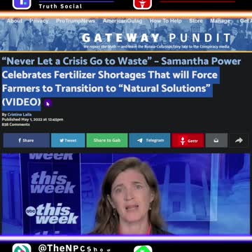 Biden Admin Celebrates Fertilizer Shortage