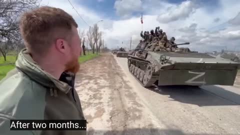Russian troops moving to Donbas