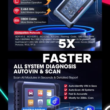 Autel Scanner MaxiCOM MK808S: 2024 Bidirectional Tool