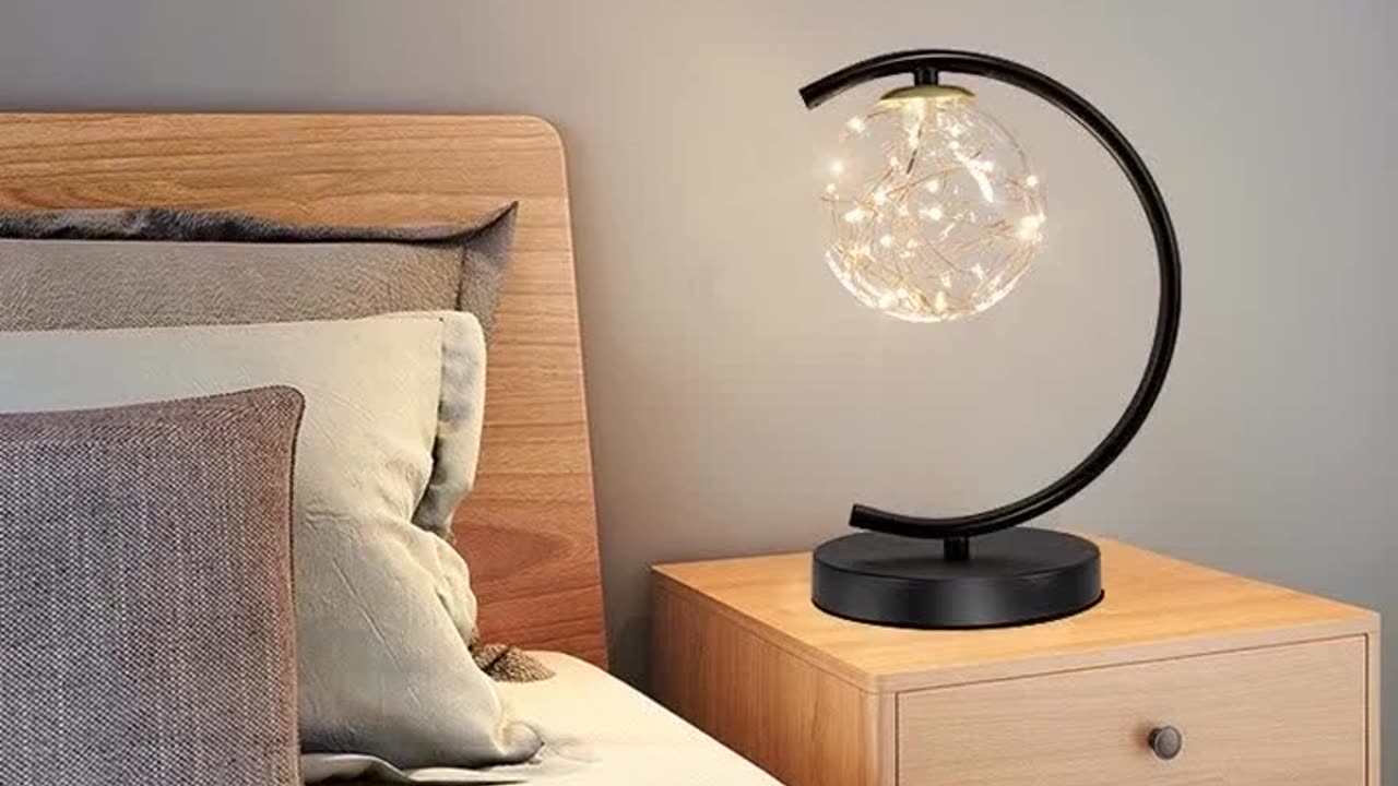 Modern LED Night Light Gypsophila LED Table Lamp Bedside Reading Room Living