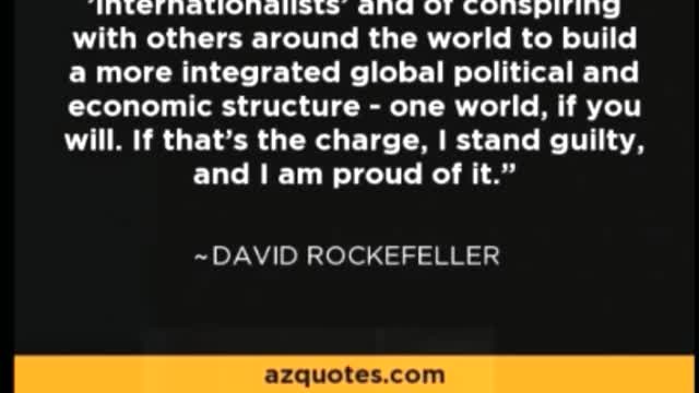 David Rockefeller admits he's "guilty"