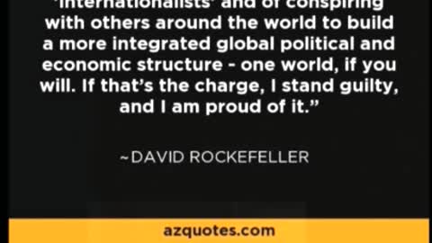 David Rockefeller admits he's "guilty"