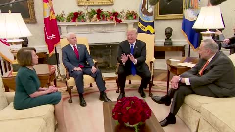 Watch the full, on-camera shouting match between Trump, Pelosi and Schumer