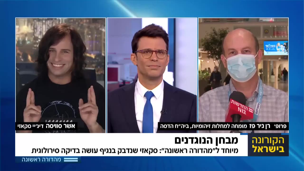 מבחן הנוגדנים סקאזי עושה בדיקת סרולוגיה ופרופ רן ניר פז מגלה לנו שלא צריך בכלל חיסון 2