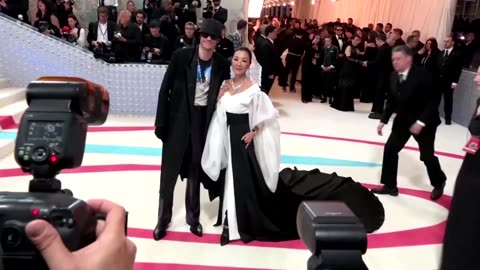 Michelle Yeoh honors Karl Lagerfeld at Met Gala