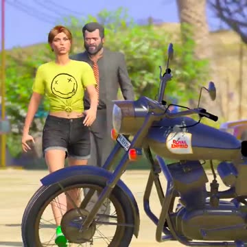 GTA V MICHAEL GIFTS NEW BIKE TO GIRLFRIEND 2