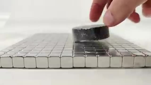 Neodymium magnetic levitation using cold