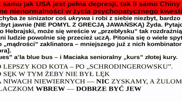 Dobra sprawa sinimorfizacja? Sebastian Pitoń|– chińskie domy, satanistyczne smoki =robota potępiona