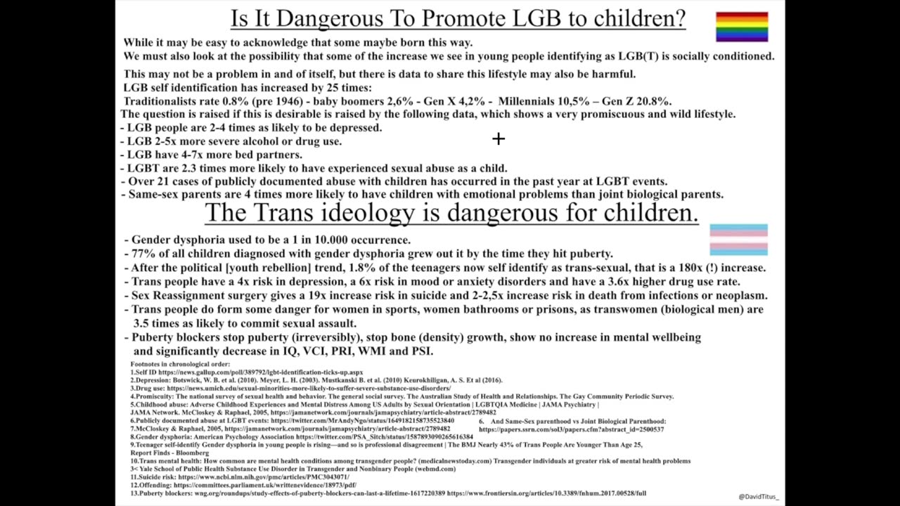 [Shocking Research] Honest data on homosexuality and transgenderism - LGBT
