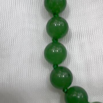 Handmade + Knotting Unique 32” Necklace with Aventurine, Jade Dragon Pendant