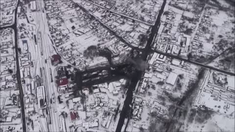 The work of Russian Smerch MLRS against the positions of Ukrainian armed forces in Sumy Region