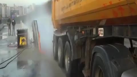 Amazing washing vehicle