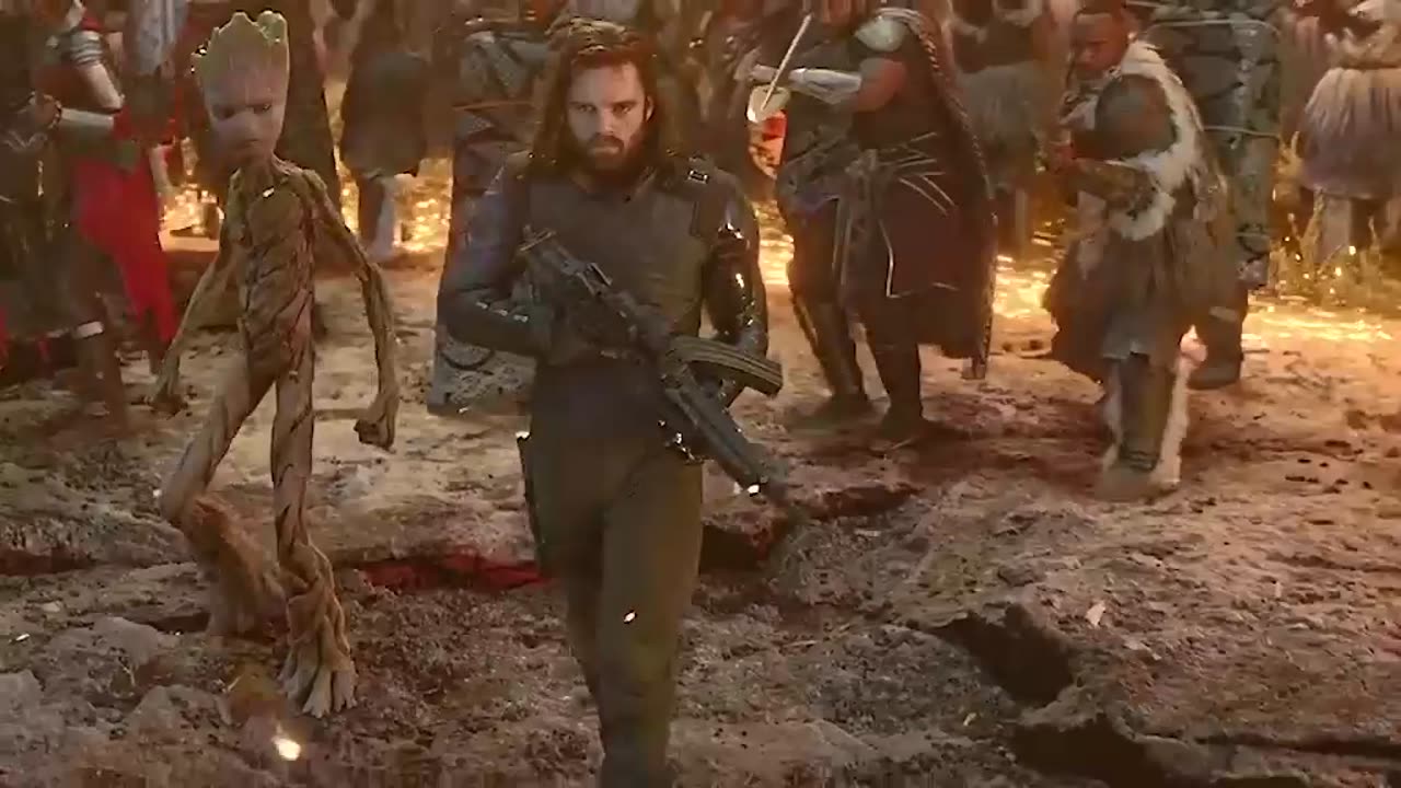 Avengers Endgame Fight With Thanos Army