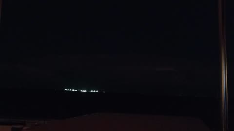 Lightening from the cruise boat