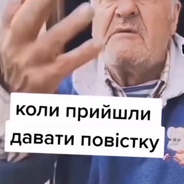 Ukraine mobilise 85 year old man