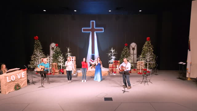 Christmas Worship Team Rehearsal at New Promise Church, Kirtland