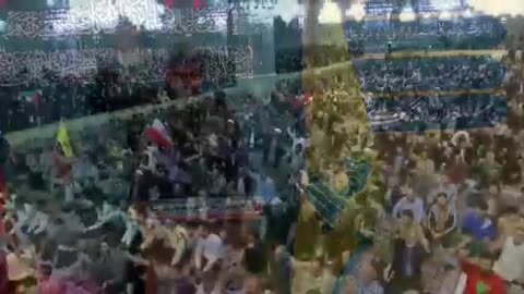 Iranians Chant "Death to Israel, Death to US" at Imam Reza Shrine